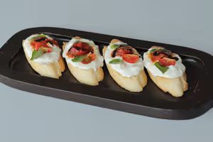 Tomato Stracciatella Bruschetta